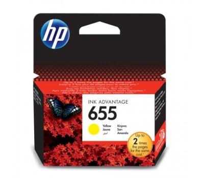 Картридж HP 655, Желтый / 600 страниц (CZ112AE)